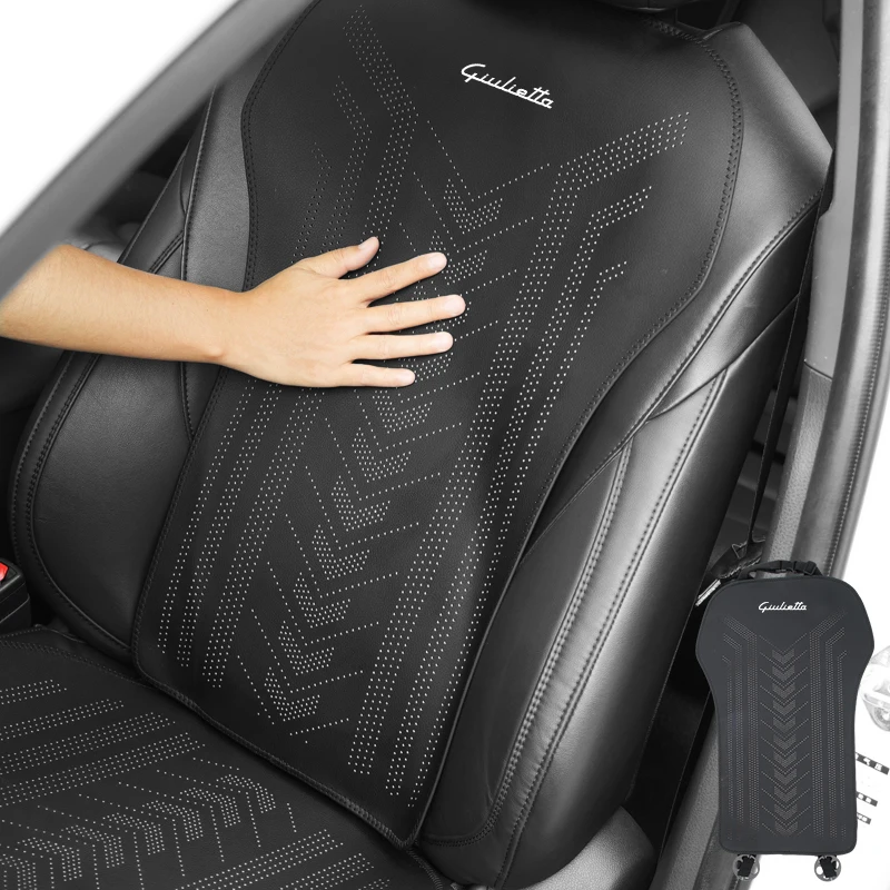 Car Ice Silk Seat Cushion Breathable Backrest Seat Cover Accessories For Giulietta 159 147 156 166 Mito Giulia GT Ste