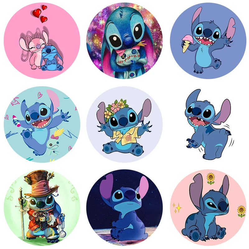 kawaii Stitch Попсокет Phone Holder Stand Cell Socket Mobile Folding Cellphone Grip fashion customized gift For Iphone 15 13 14