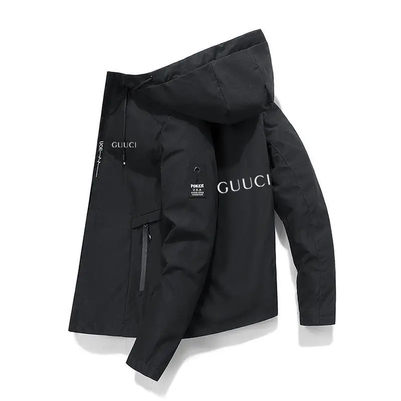 

2024 New Spring And Autumn Brand Men's Windproof Zipper Jacket Casual High Quality Hooded Baseball Outdoor Sports