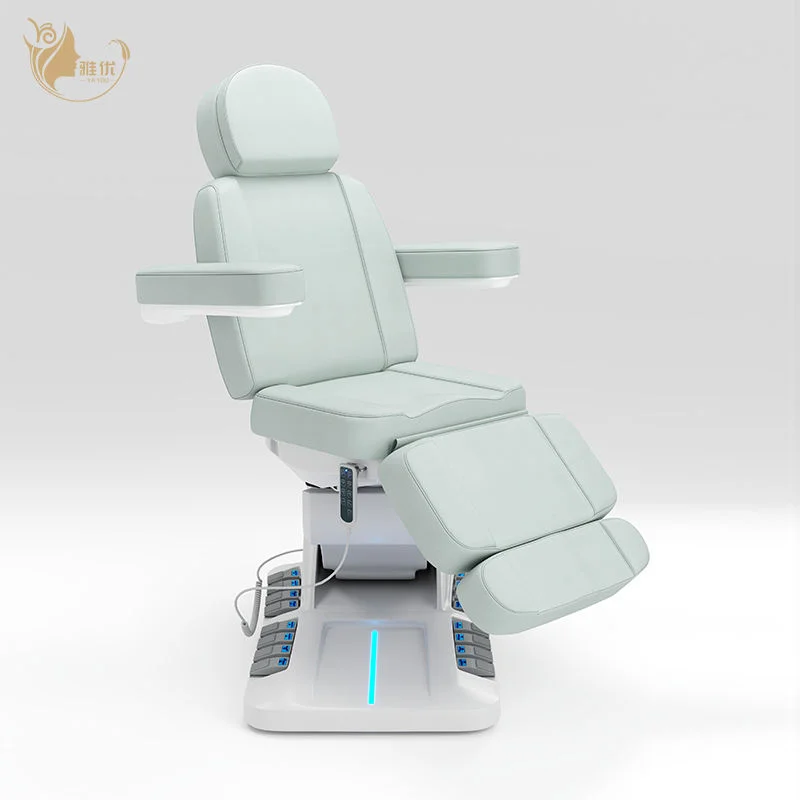 Buff Synthetic Leather Massage Table With Metal Frame Salon Spa Commercial Furniture For Full Body Therapy