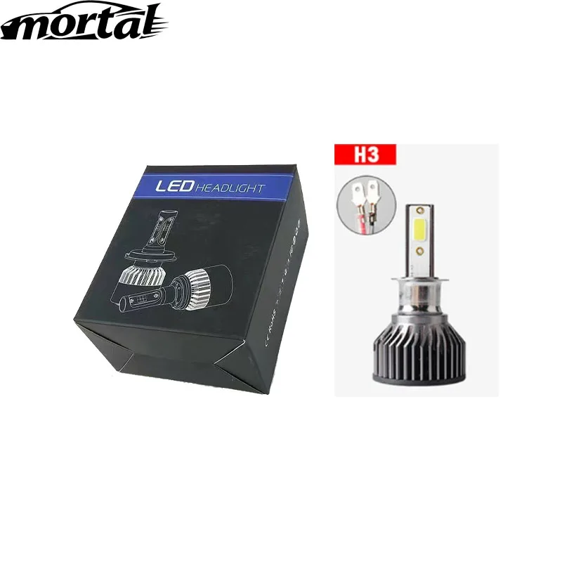 

Материал авиационного алюминиевого сплава, основа из чистой меди, автомобильные светодиодные бусины для фар, дальняя интеграция, 30 Вт, 6000 люмен, модель H3