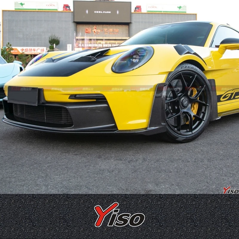 

Подходит для модификации Porsche 911 GT3 RS: комплект обвеса из сухого карбона OEM (передний сплиттер, боковые пороги и задний сплиттер OEM).