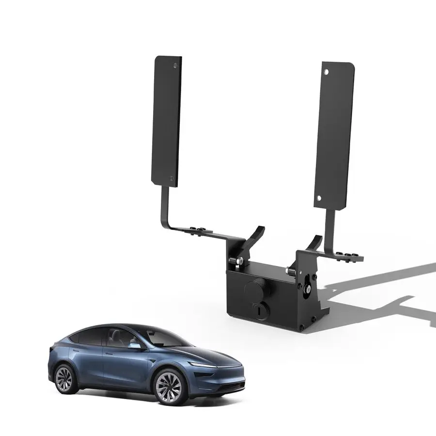 

2026 Tesla New Model Y Juniper Front License Plate Holder No Drill License Plate Mounting Kit Safety Design Lockable, No Block C