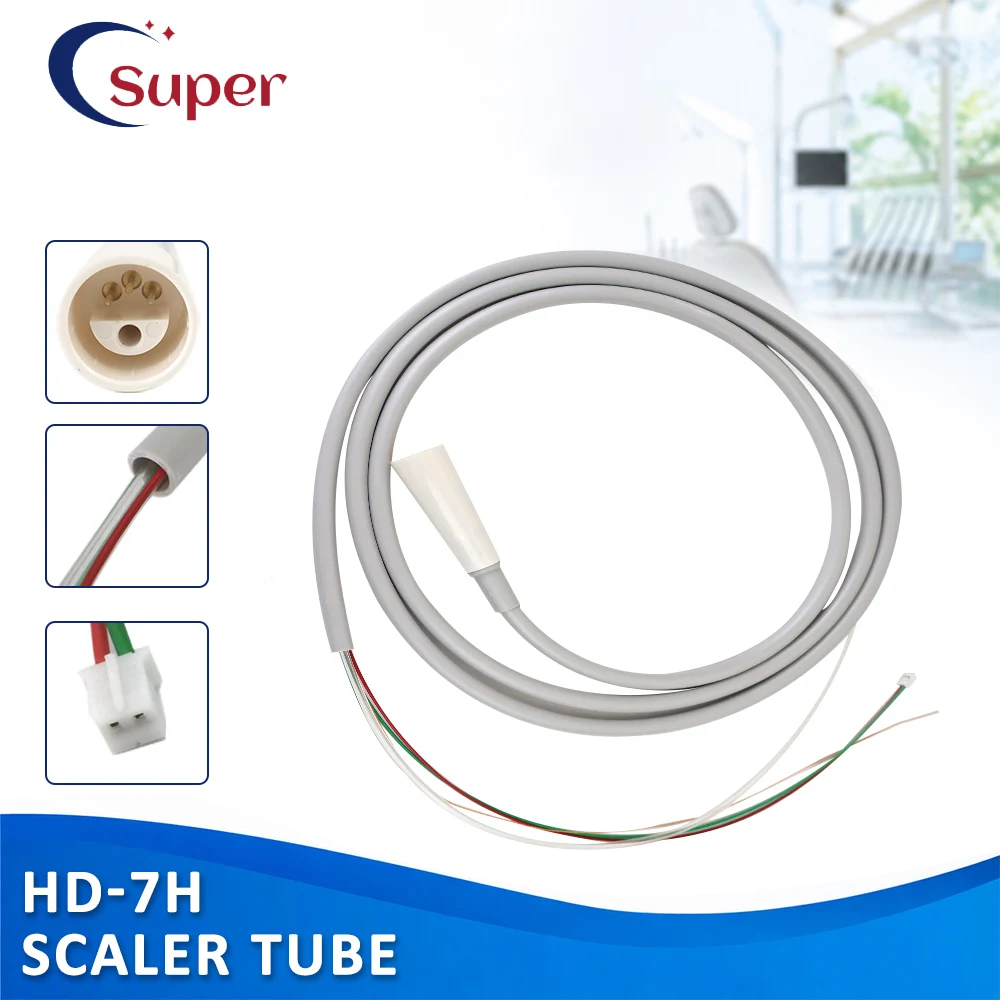 Dental Ultrasonic Scaler Cable Tube Fit For D*E Satalec HW-7H Ultrasonic Scaler Handpiece Pipe Hose Without Light