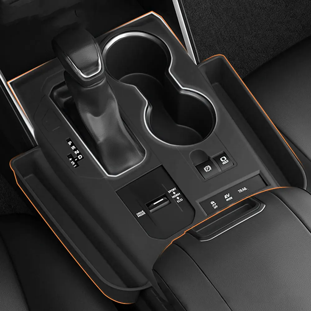 

Silicone Center Console Organizer for Toyota Highlander 2020 2021 2022 Seat Gap Storage Box Soft Gear Shift Panel Trim Cover