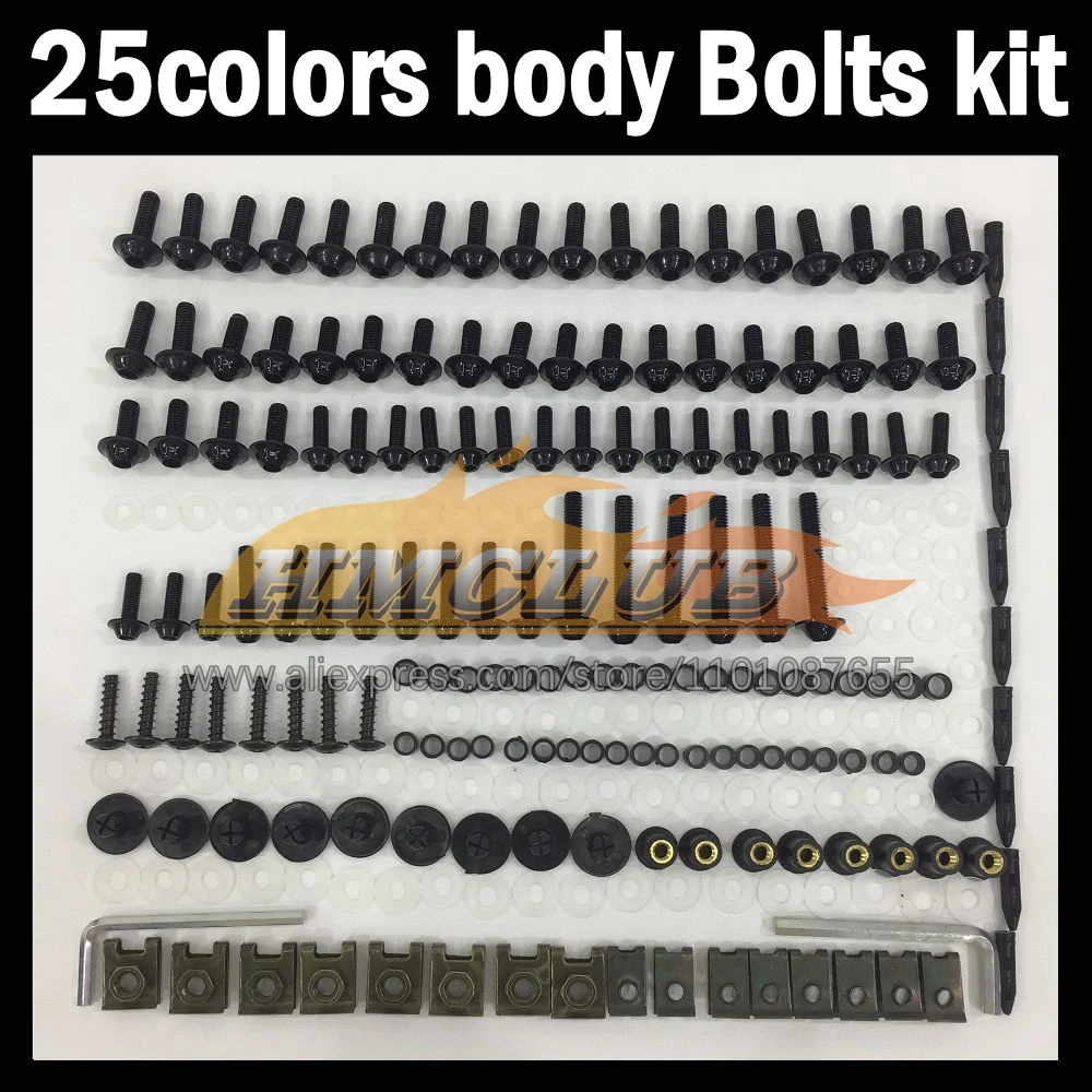 268ps Full Screws Kit Body bolt For SUZUKI KATANA GSXF600 GSX600F 98 99 00 01 02 1998 1999 2000 01 2002 Fairing bolts screw NutS