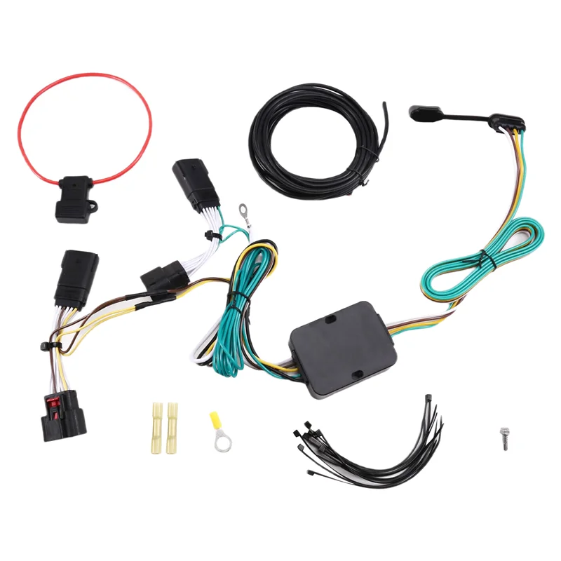 

A85E-4-Pin Trailer Wiring Harness Kit For Jeep Wrangler JL 2018-2024 Gladiator 2020-2024 Car Accessories