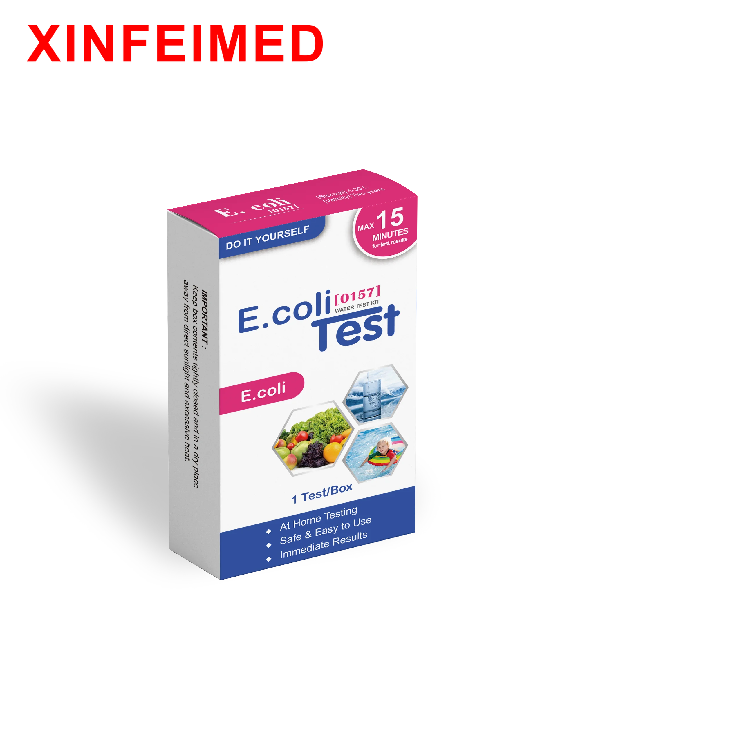 XINGZIMED Точный и быстрый тест E.coli тест Бактерии O157 в тест-полосках для воды для здравоохранения