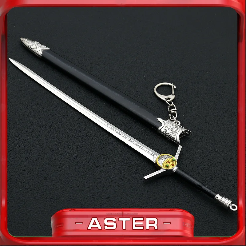 Sword From  Wild Hunt Weapon Witcher's Norse Mythology Action Figure 22cm Uncut Metal Weapon Dearg Ruadhr Display Toy for Coser