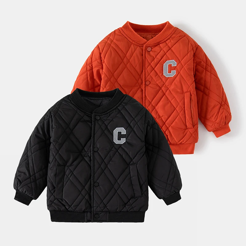 2026 New Spring Autumn Kids Boys Jacket Teen Baseball Coat Bomber Tiny Cottons Children's Outerwear Clothing 5 To 12 Years Old
