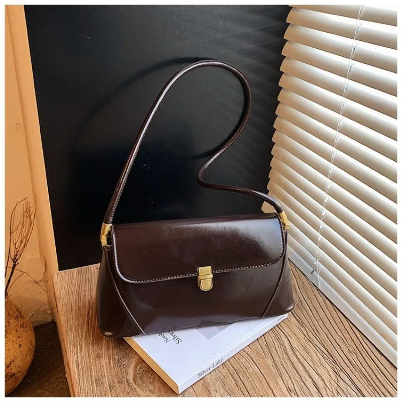 

Vintage Women Leather Tote Bag High End Elegant Classic Style Crossbody Messenger Handbag for Daily Use
