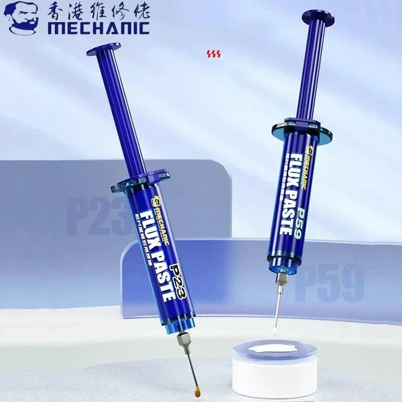 10CC MECHANIC P23/P59 Milky White Yellow Solder Paste Mobile Phone Motherboard Frame BGA Chip Rework Reflow Soldering Flux