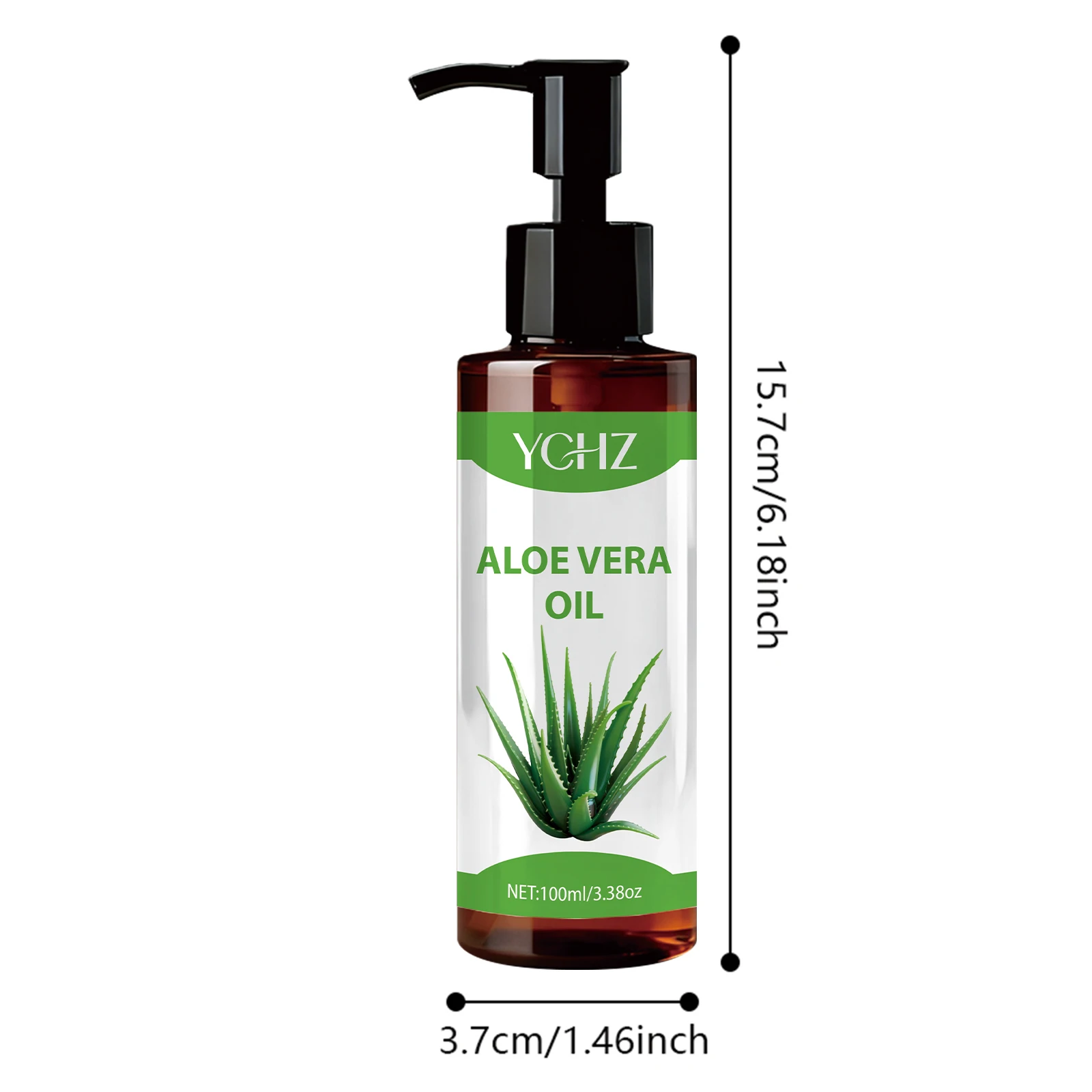 100% Natural Aloe Vera Oil - Fast-Absorbing and Non-Greasy Formula, Suitable for Face, Body, Nails, Hair, Eyelashes, Massage, Diffuser view 6