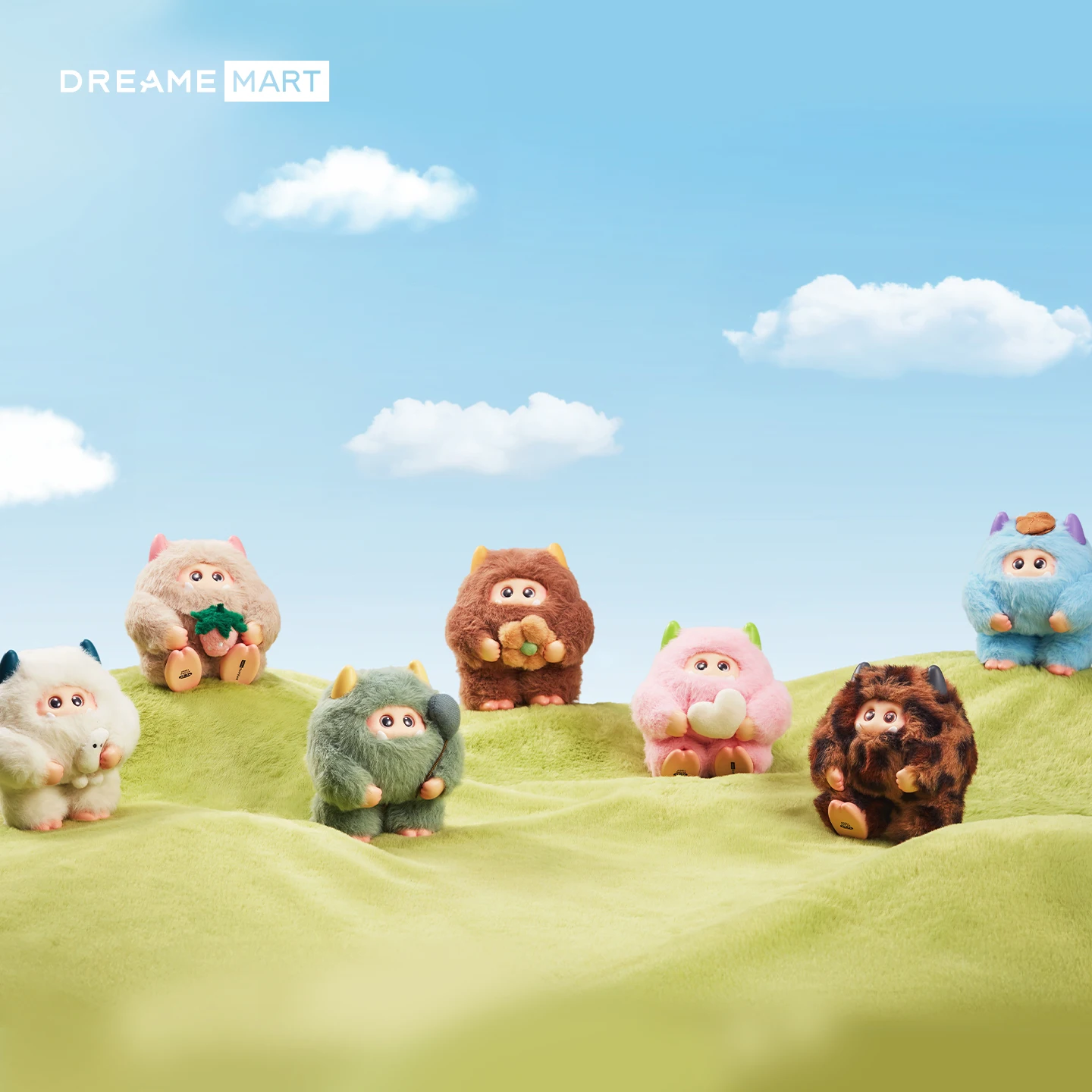 

DREAME MART Plush Monster Cotton Candy Dreamland Series Blind Box Vinyl Plush Toys Mystery Box Cute Action Figure Surprise Bag