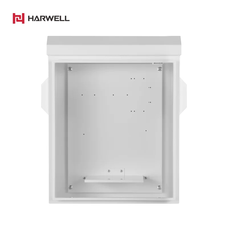 Harwell 450*500*160MM 201 Stainless Steel IP55 Pole Wall Mounting Waterproof Rainproof Outdoor Electrical Distribution Box