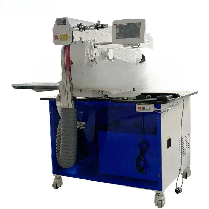 Fully automatic clothing computer laser bag opening machine clothing denim single pair eyebrow opening pocket machine d