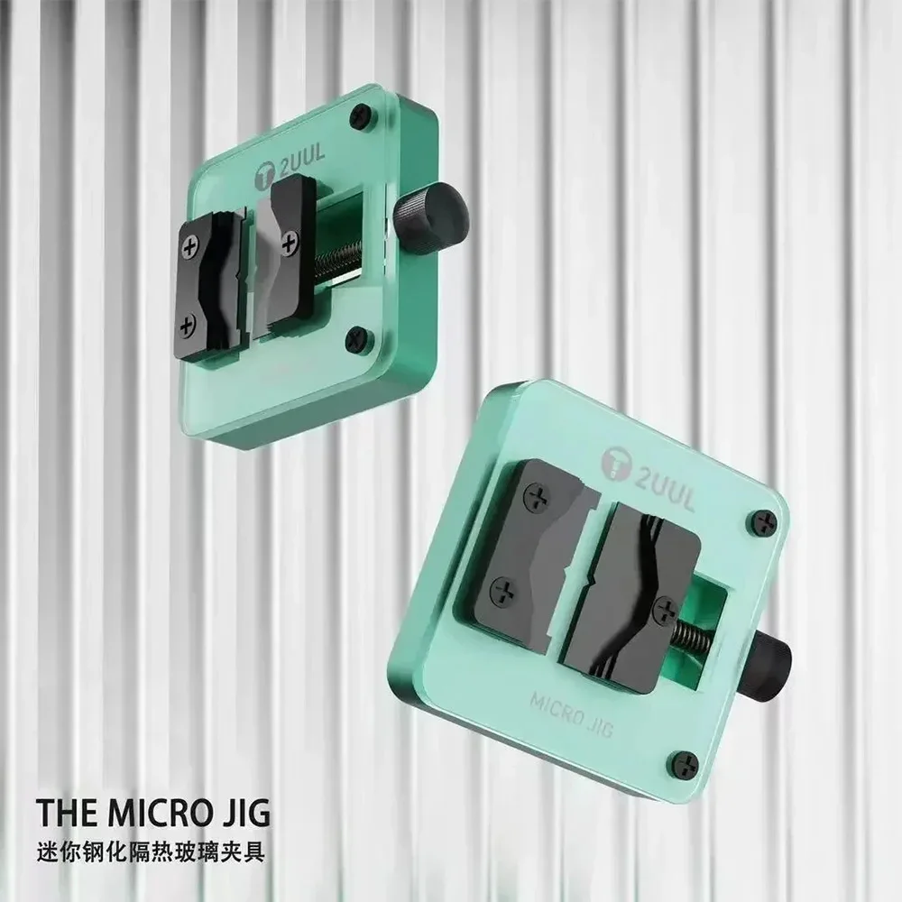 2UUL BH04 DE Micro JIG met Hittebestendige Gehard Glas Armatuur Voor Printplaat Moederbord IC Chip Planten Tin Universele Klem