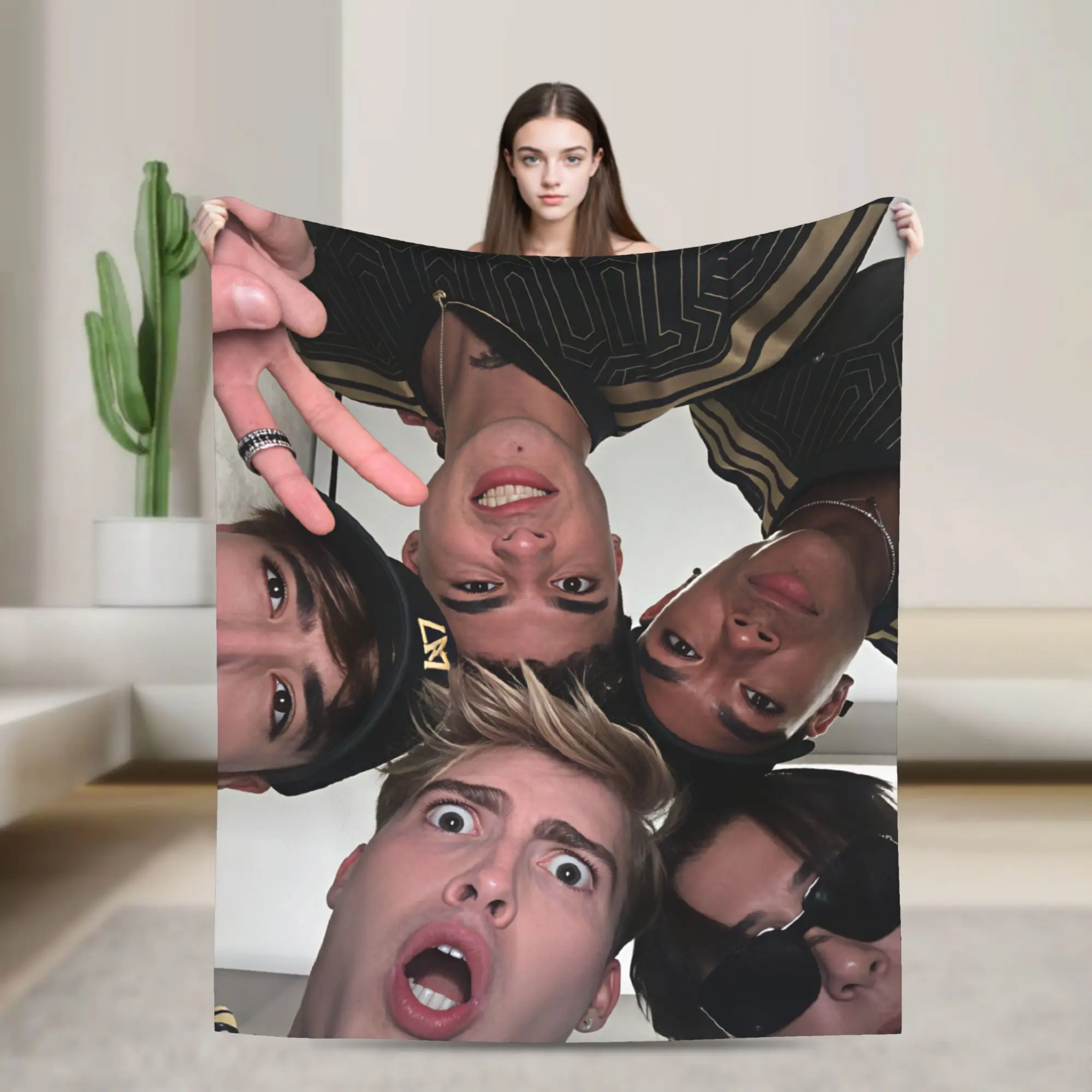 Santos Bravos Funny Selfie Shot Blanket Quality Super Soft  Bedding Throws Winter Picnic Couch Bed Fashion Bedspread