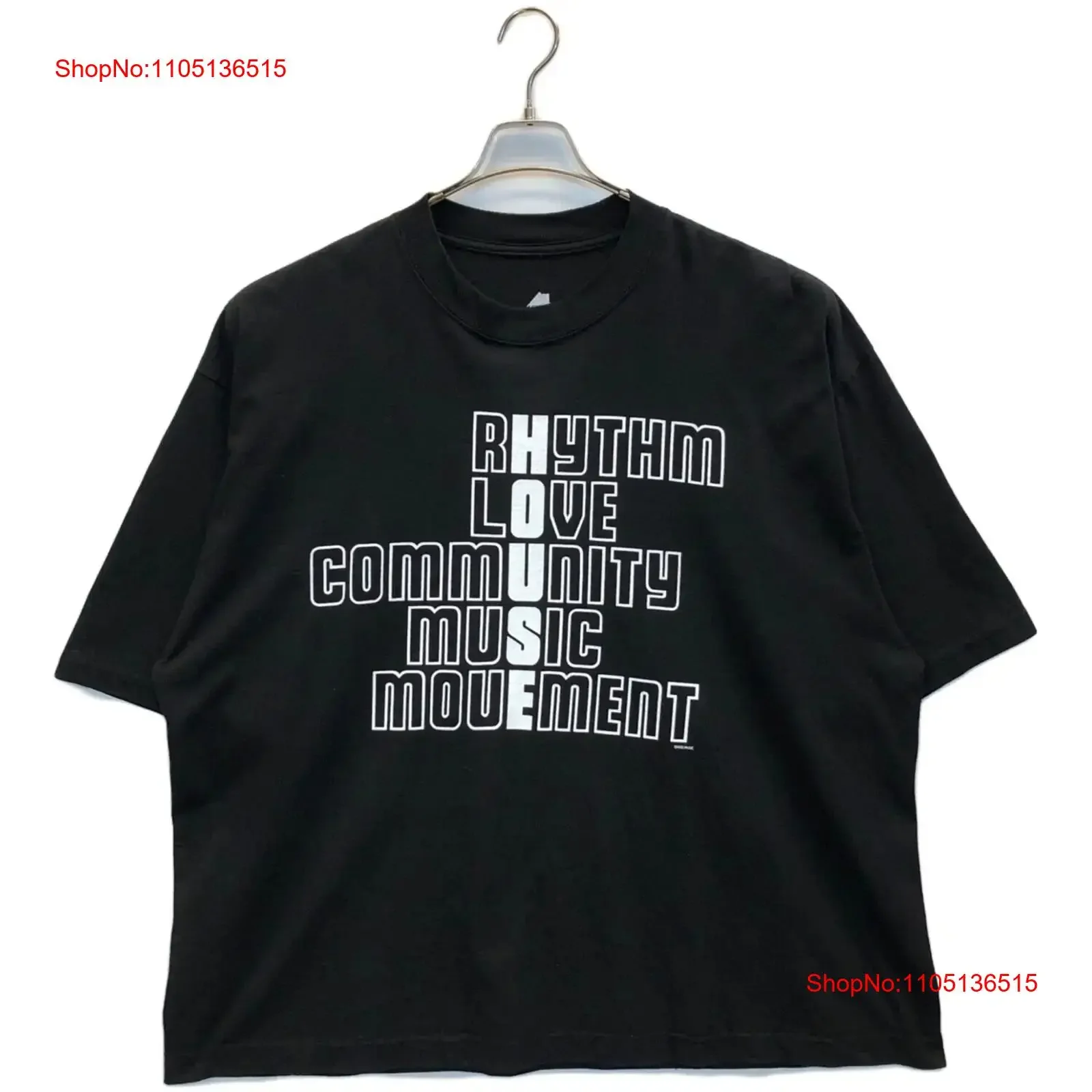 

is ness HOUSE RHYHM TEE Size L Black Men vintage Washed homme Versatile designer clothes Stylish Unisex Comfortable Soft