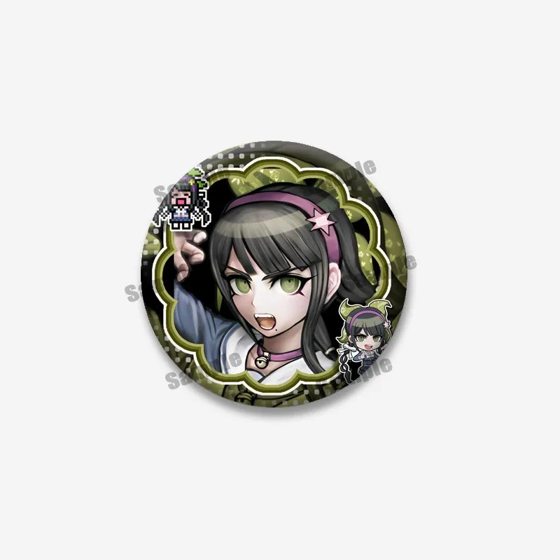 Anime-Spiel Danganronpa Runde Broschen Naegi Makoto Kirigiri Kyoko Maizono Sayaka Cartoon-Abzeichen Taschen-Jeans-Anstecknadeln Schmuckgeschenk – Detail 15