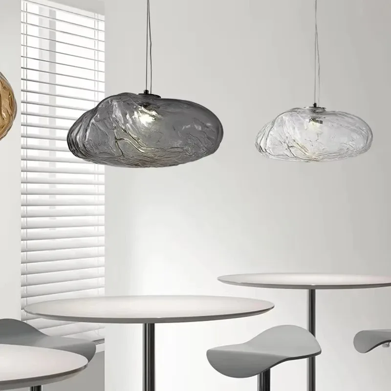 Northern Europe Led Pendant Lamp for Dining Room Kitchen Bedroom Living Room Ceiling Hanging Lamp Modern Glass Chandelier Light