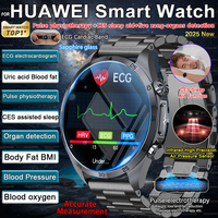 2025 NEW For Huawei Pulse Therapy Smart Watch ECG+PPG Blood Fats Uric Acid BT Call Sports CES Sleep Organ detection Health Watch