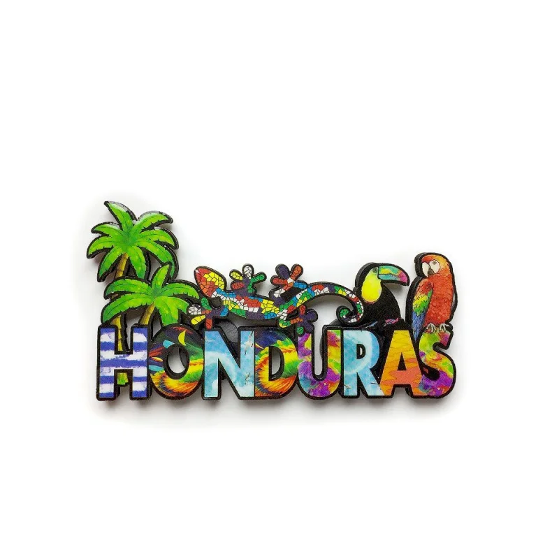

Honduras Home Decorations Three-dimensional Painted Creative Letters Refrigerator Magnetic Stickers World Travel Souvenirs