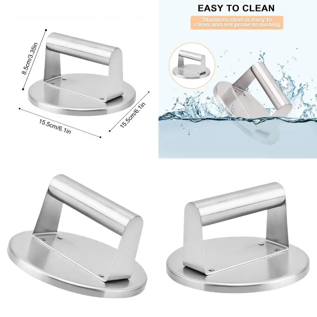 

Профессиональный инструмент для прессования мяса для гамбургеров, стейков и овощей, легкая чистка, высокое качество