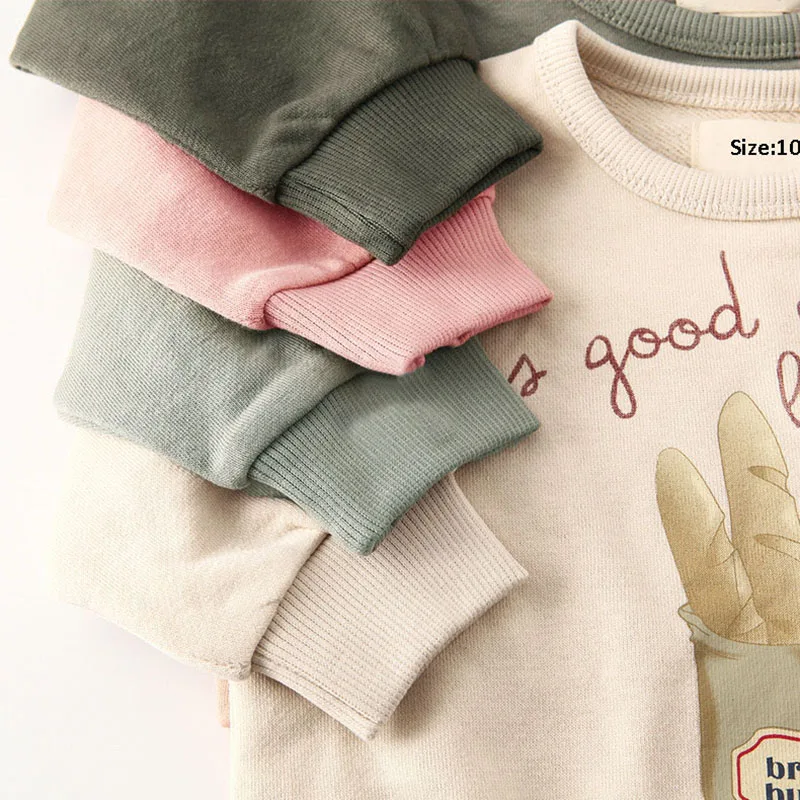 Autumn Winter Children Clothes Kids Tops Sweatshirts Long Sleeve Baby Hoodies Kids Cotton Pullover Top