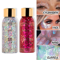 Multifunctional Eye Glitter Nail Hair Body Face Glitter Gel Art Flash Sequins Festival Stage Glitter Liquid Eyeshadow Decoration
