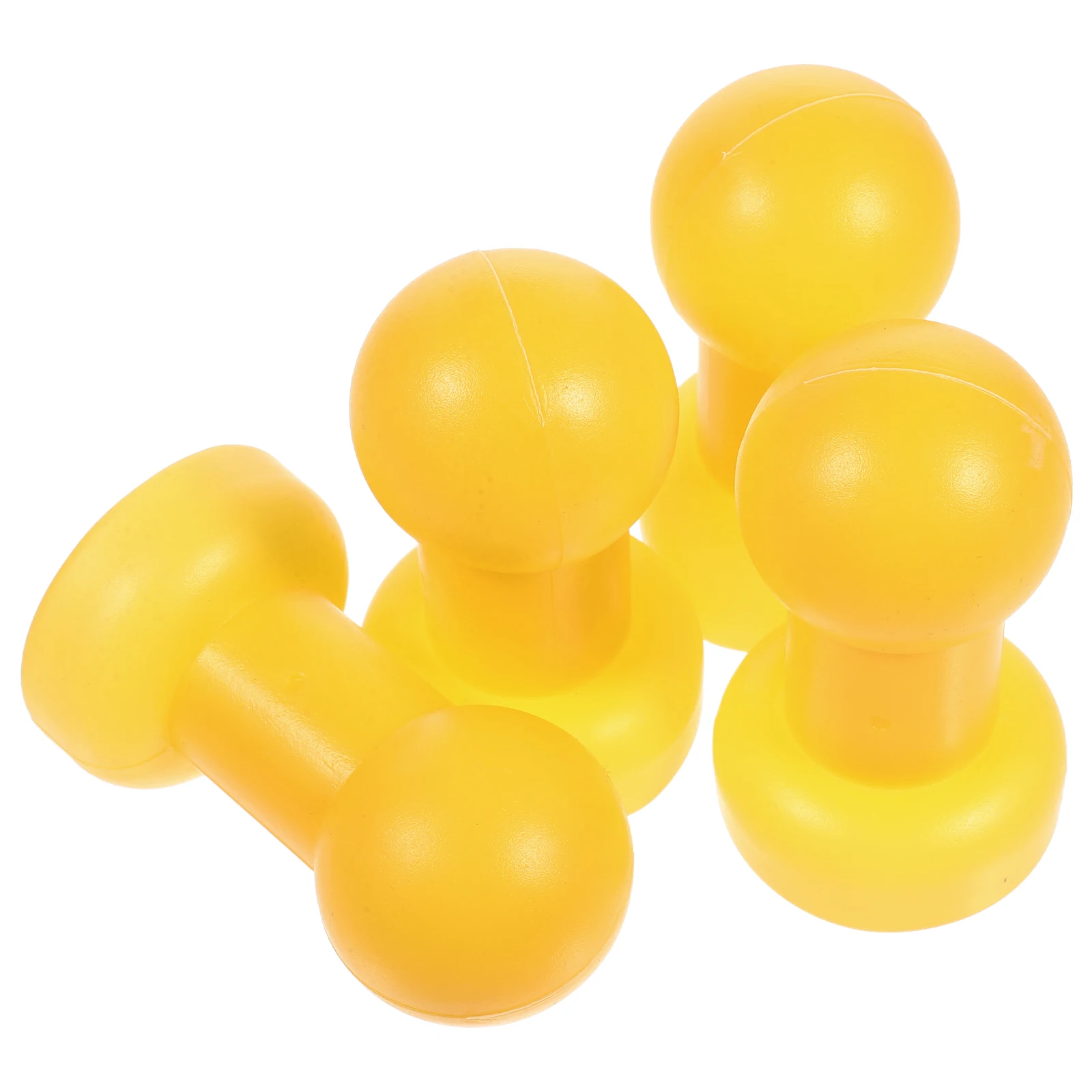 

4PCS Trampoline Pole Caps Kids Jump Bed Steel Pipe Covers Yellow Plastic Accessories Safety Durable Installation Trampoline
