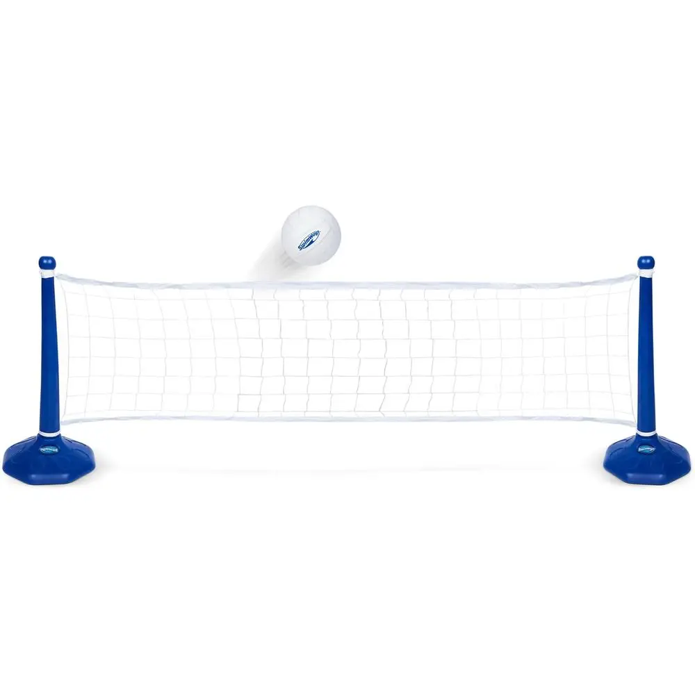

Plastic Multi-Sport Volleyball Set, Includes 2 Bases, 1 Net, 1 Volleyball, Ideal for Pool Parties and Outdoor Games