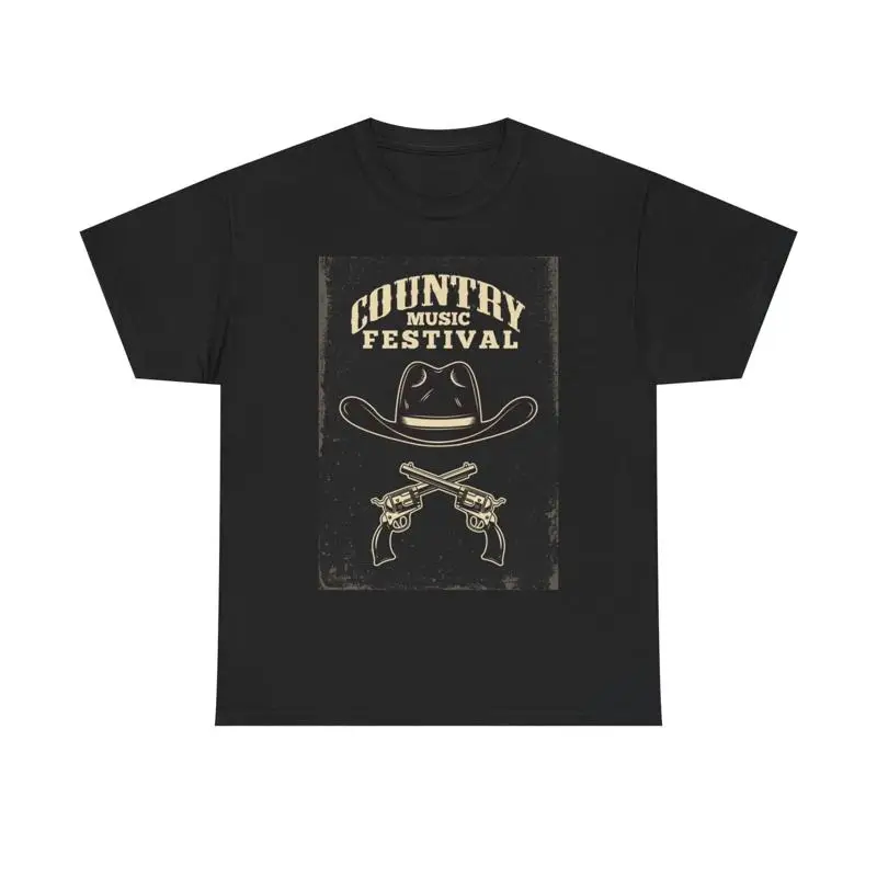 

Country Fest T Shirt Texas Cowboys Heavy Cotton Combs Nashville Retro