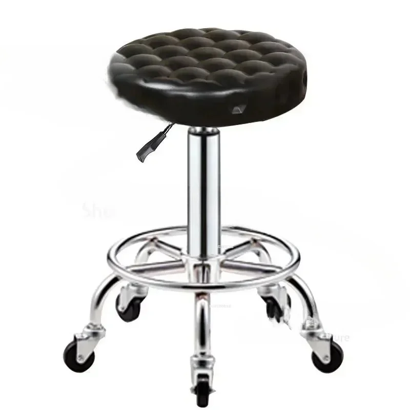 & Modern Luxury Barber Chairs Simple Hair Salon Special Pulley Beauty Stools Creative Bar Back Lifting Bar Chair Salon Furniture