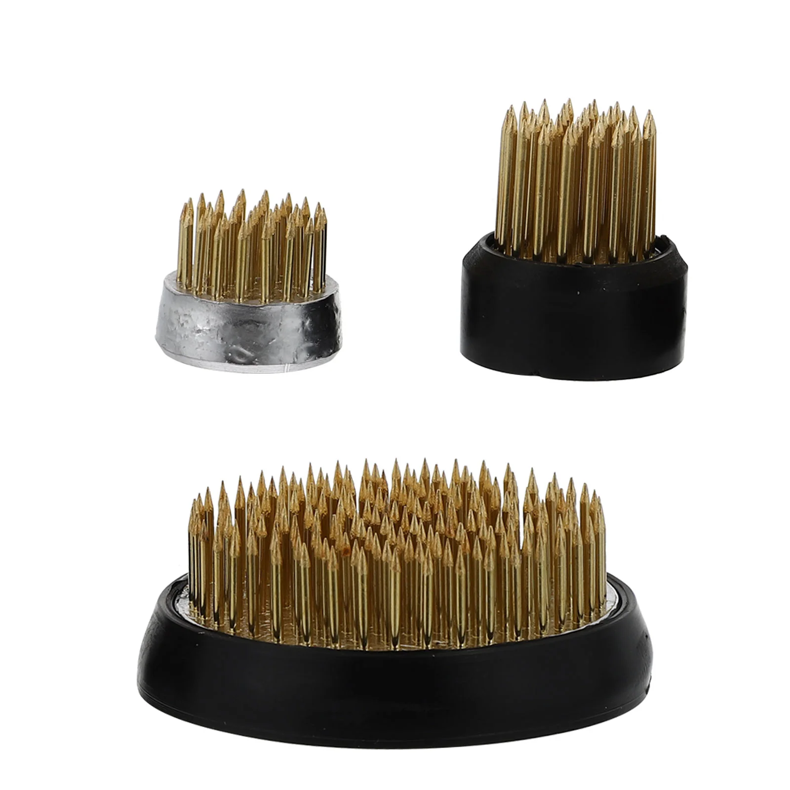 3 Pcs Jianshan Flower Arrangement Supplies Fixation Base Washer Accessory Holder Stainless Steel Needle Pin Floral