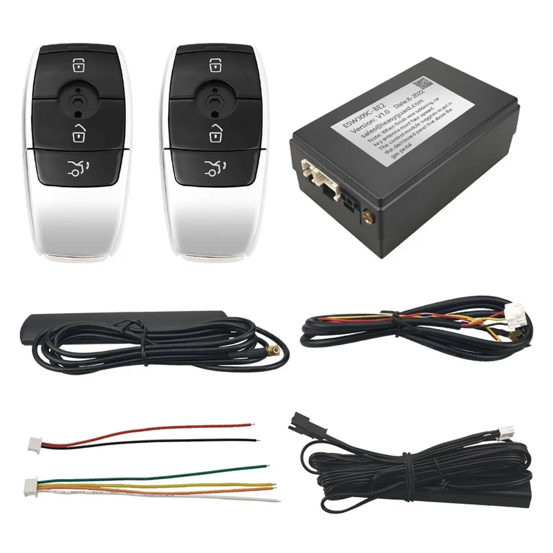 

Универсальный комплект EASYGUARD Smart Key PKE для автомобилей с заводской кнопкой запуска двигателя OEM, включает 2 брелока.