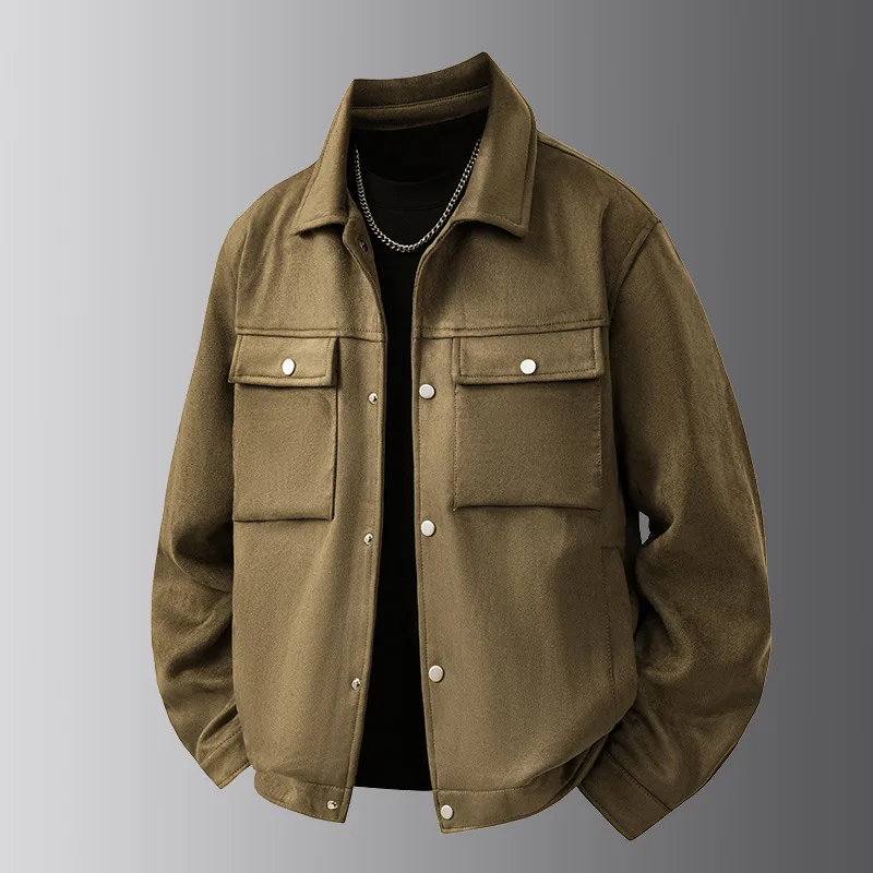 Deerskin Jacket TheClassic Fashionable Simple Casualfor Spring Autum NC Trendy Versatile Comfortable Clothing