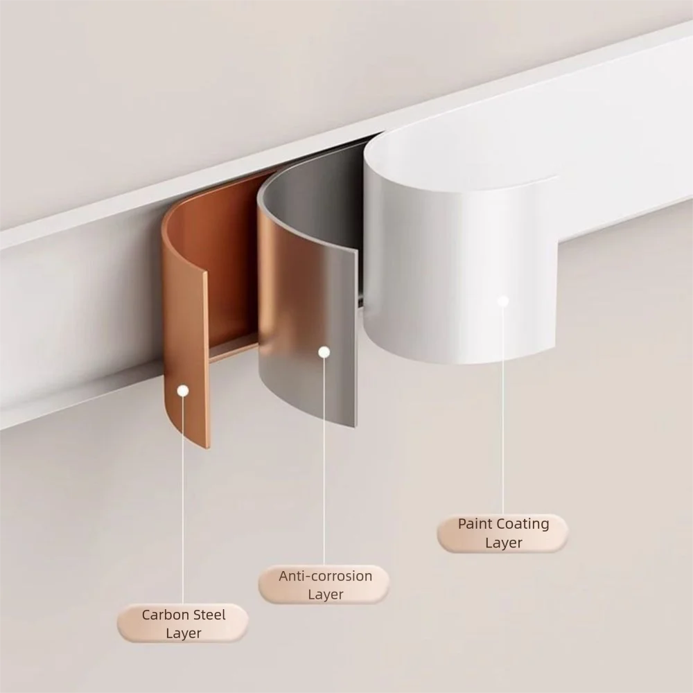 Stackable Telescopic Closet Shelf Layered Partition Stretchable Cabinet Organizer Adjustable Rust-proof Wardrobe Divider Board