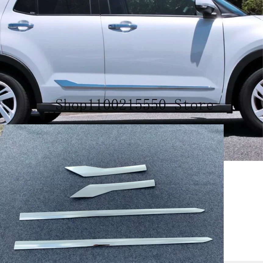 For Toyota Raize  2020 2021 Daihatsu Rocky Chrome Car Side Door Body Molding anti-scratch Protector Side Strips Trim accessories