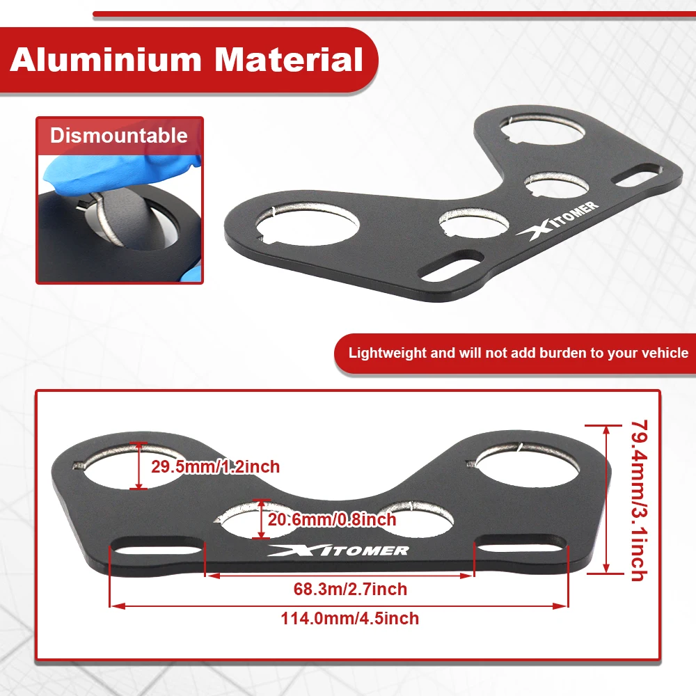 Fit For Suzuki V-strom 800 2023 2024 2025 V-strom800 Motorcycle Black Dash Bare Panel Cover Protector Aluminum Auxiliary Shelves