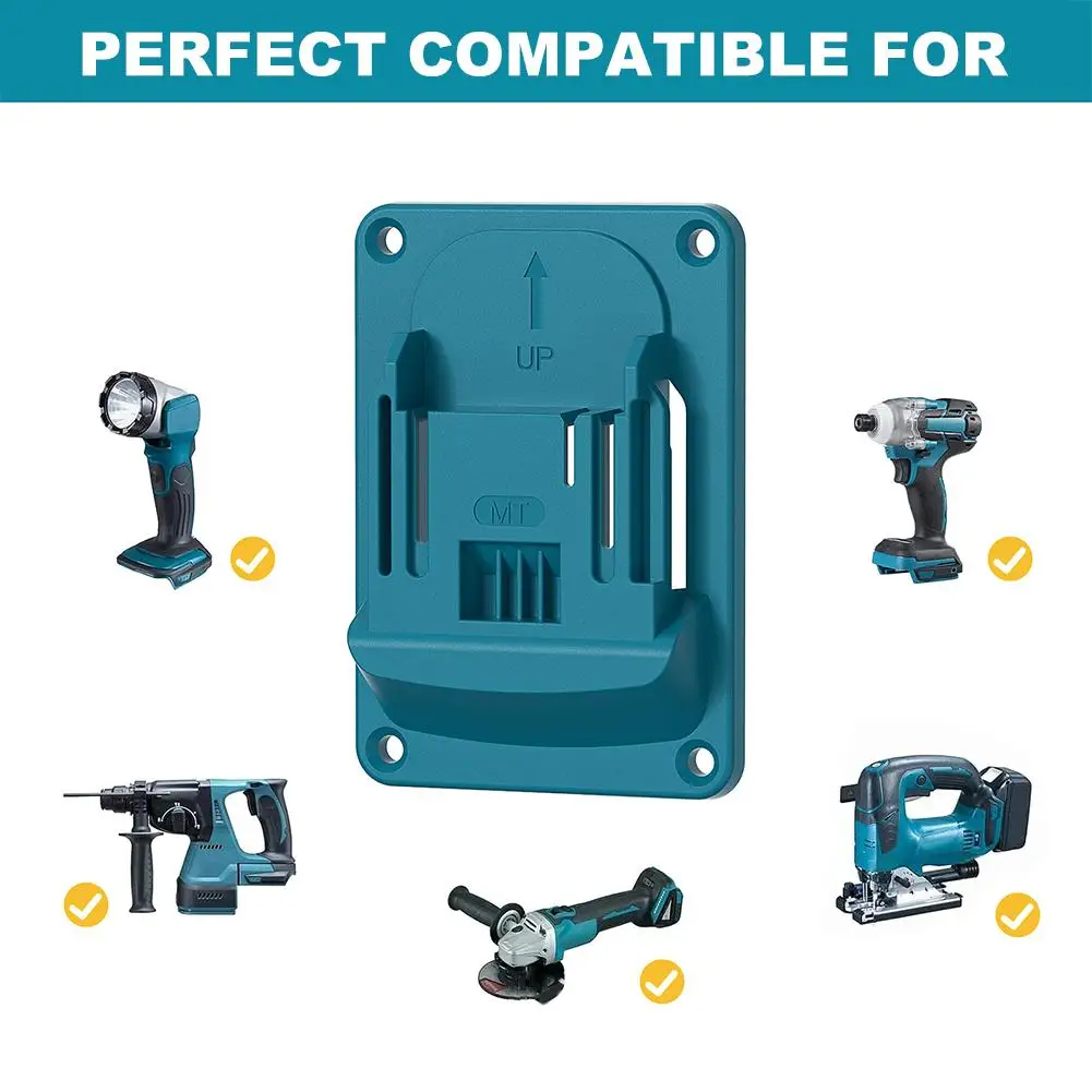 Wall Mount Electric Tool Holder For Makita 18V Wall Power Mount Storage Battery Bracket Fixing Newest Drill Holder Slots Stand