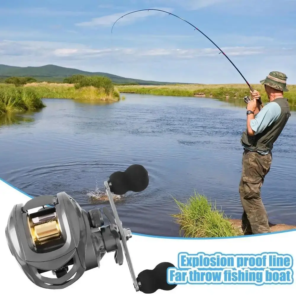 Doppel Rocker Arm Angeln Metall Spule Keine Lücke Komfortable Grip Karpfen Spinning Reel Entladen Knopf Große Wicklung Kapazität