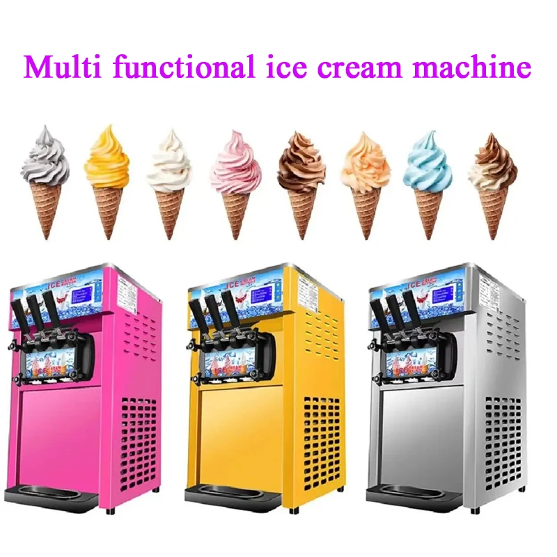 

Автоматическая вертикальная машина для мороженого со встроенным компрессором, цифровым ЖК-дисплеем и таймером, без предварительной замерзания