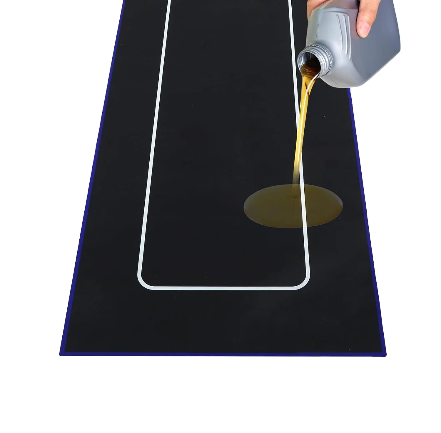 Motorcycle Mat 78.7 X 31.5 Inch Garage Floor Mat Washable Parking Mats  Non Slip Oil Absorbent Pad Rubber Backing Layer