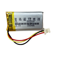 3.7V 350mAh 402035 502035 JST 1.25mm Polymer Battery for DVR Video Registrator 70mai Smart Dash Cam 1s midrive D06,Xiaomi M300