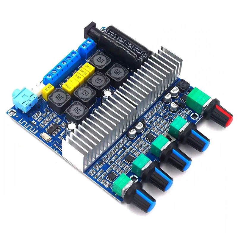 2*50W+100W TPA3116D2 Bluetooth 5.0 Power Subwoofer Amplifier Board 2.1 Channel TPA3116 HIFI Audio Stereo Equalizer Amp