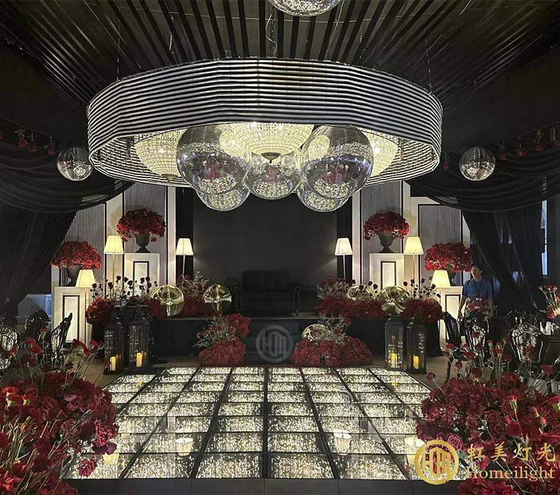

Hotel Party Wedding Golden LED Starlit Golden LED Dance Floor