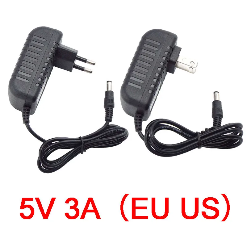 

5V 3A 3000ma AC 100-240V to DC 5V 3A Adapter Power Supply Converter charger switchLed Transformer Charging for CCTV Camera e1