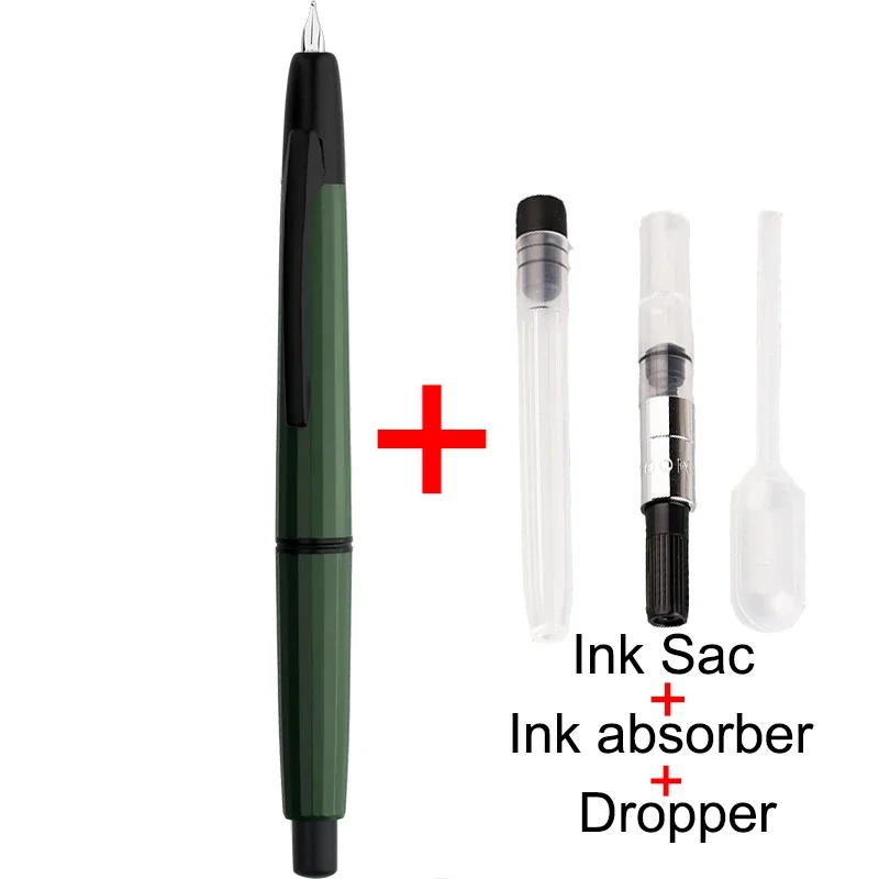 Nowy styl MAJOHN A2 Press Resin Fountain Pen Extra Fine Nib 0.4mm Ink Pen Converter For Writing Christmas Gift Lighter Than A1 — zdjęcie produktu 6