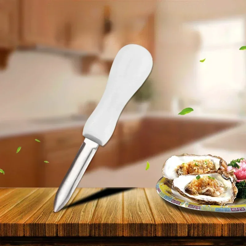 Multi-purpose Stainless Steel Oyster Knife Anti Slip Handle Thickened Shell Seafood Opener Multifunction Barbecue Kitchen Tool